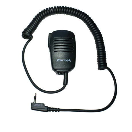 Lapel handheld microphone speaker. (SINGLE PIN)  ONLY PTT (no VOX)